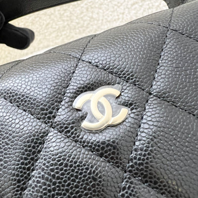 Chanel Classic Quilted Hobo Clutch on Chain in Black Caviar and LGHW (Model: AP4386)
