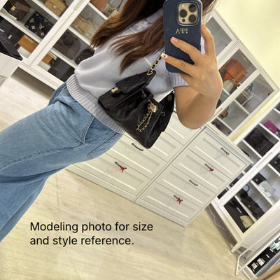 [Local Set - Nov 2025] Chanel 25 Mini Hobo Bag in Black Caviar and AGHW (Model: AS5631)