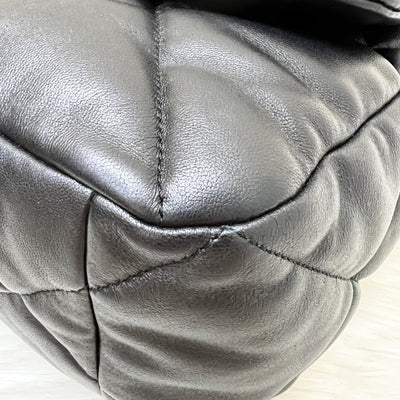 Chanel 19 Maxi Flap in Black Lambskin and 3-tone HW (Model: AS1162)