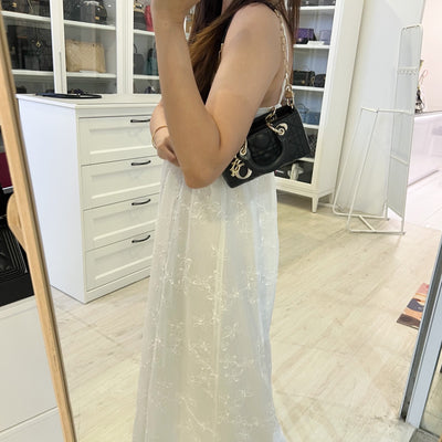 Dior Micro Lady D-Joy Bag in Black Cannage Lambskin and LGHW (Model: S0910ONGE)