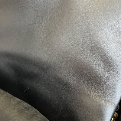 Chanel 19 Maxi Flap in Black Lambskin and 3-tone HW (Model: AS1162)