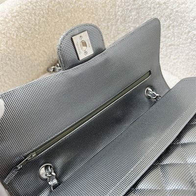 Chanel Medium Classic Flap CF in Metallic Silver Pixel Calf Leather SHW