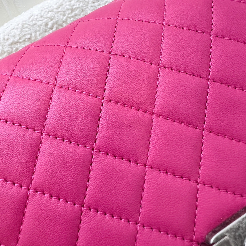 Chanel Medium 25cm Boy Flap in Hot Pink Lambskin and RHW