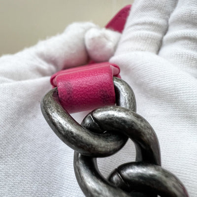Chanel Medium 25cm Boy Flap in Hot Pink Lambskin and RHW