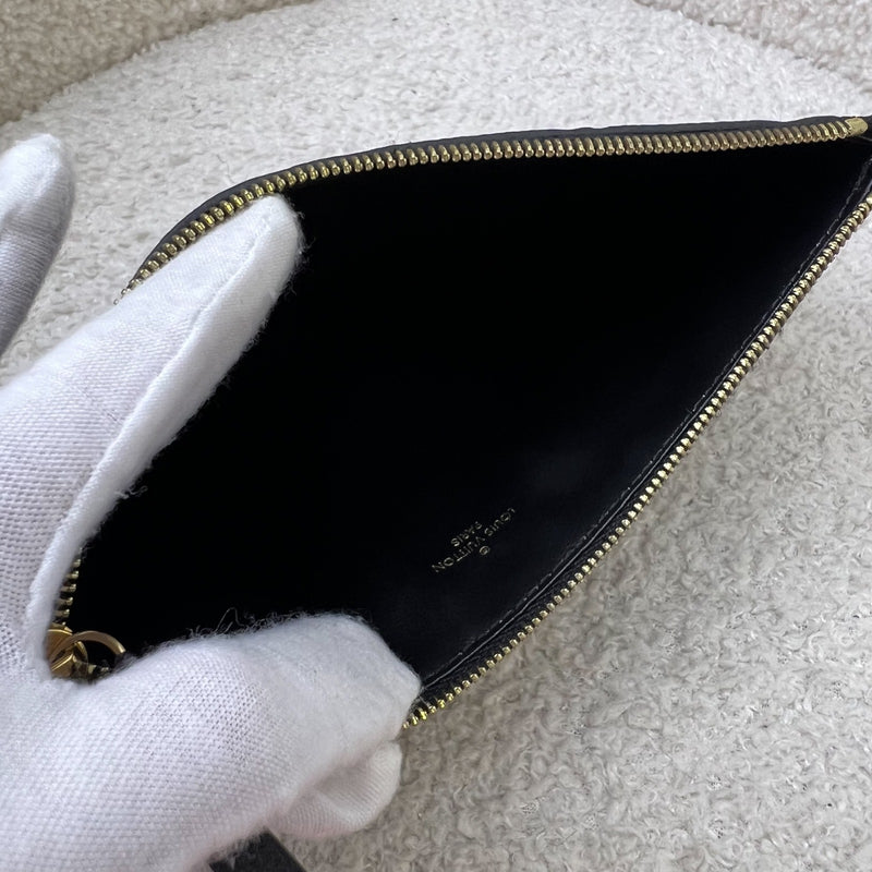 LV Felicie Pochette Insert in Black Empreinte Leather and GHW