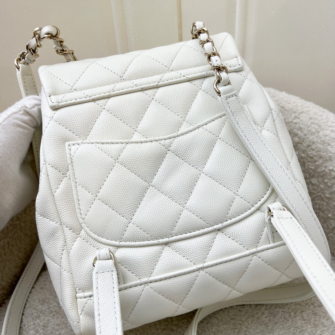 chanel urban spirit backpack mini size Chanel 24S Urban Spirit Backpack in White Caviar and LGHW (Model: AS40 –  Brands Lover