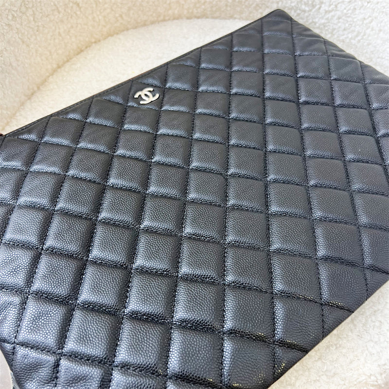 Chanel Large O-Case in Black Caviar and SHW
