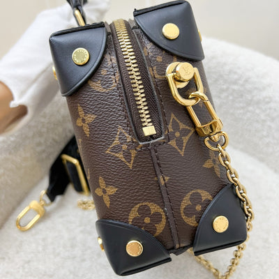 Louis Vuitton Petite Malle Souple in Monogram Canvas, Black Leather Trim and GHW