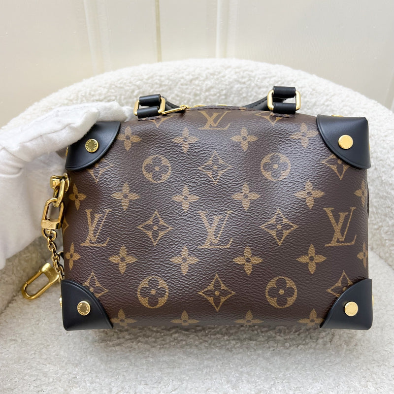 Louis Vuitton Petite Malle Souple in Monogram Canvas, Black Leather Trim and GHW