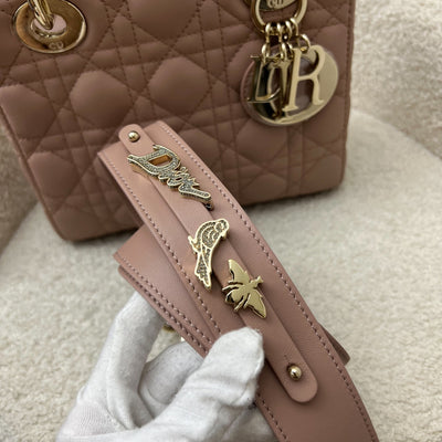 Dior Lady Dior My ABCDior Small Bag in Blush Pink Lambskin and LGHW