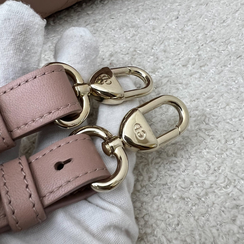 Dior Lady Dior My ABCDior Small Bag in Blush Pink Lambskin and LGHW