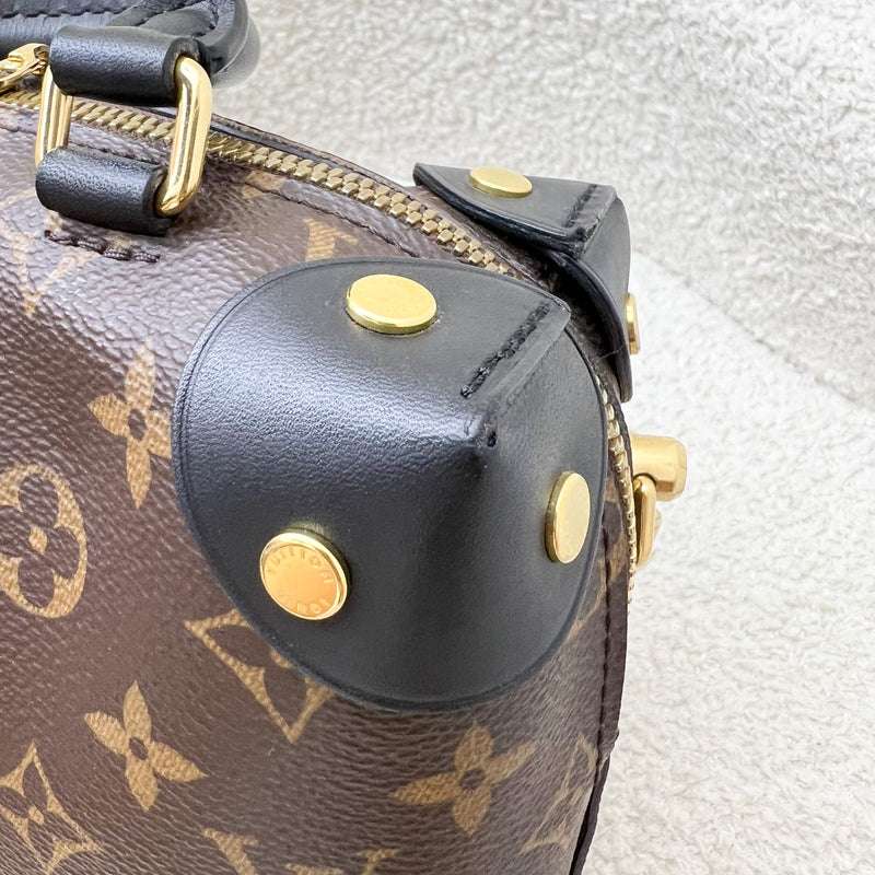 Louis Vuitton Petite Malle Souple in Monogram Canvas, Black Leather Trim and GHW