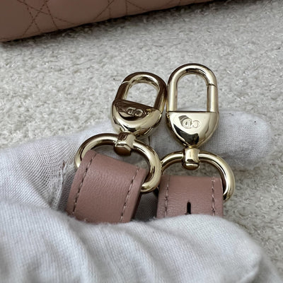 Dior Lady Dior My ABCDior Small Bag in Blush Pink Lambskin and LGHW