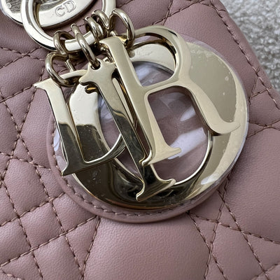 Dior Lady Dior My ABCDior Small Bag in Blush Pink Lambskin and LGHW