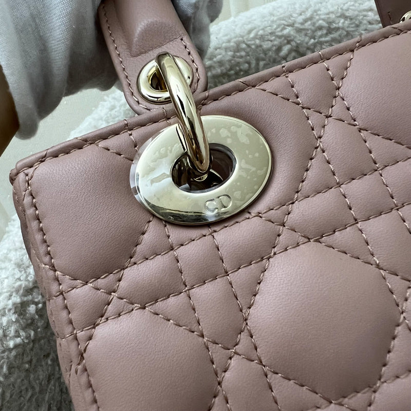 Dior Lady Dior My ABCDior Small Bag in Blush Pink Lambskin and LGHW