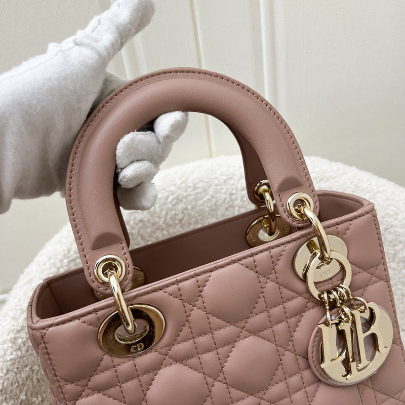 Dior Lady Dior My ABCDior Small Bag in Blush Pink Lambskin and LGHW