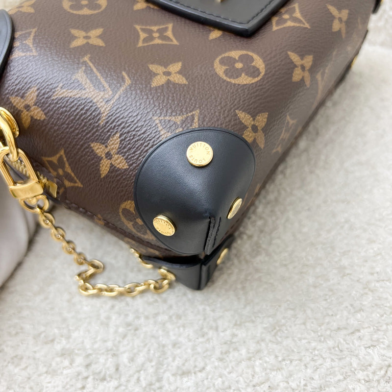 Louis Vuitton Petite Malle Souple in Monogram Canvas, Black Leather Trim and GHW