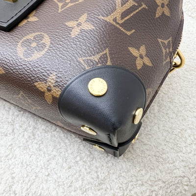 Louis Vuitton Petite Malle Souple in Monogram Canvas, Black Leather Trim and GHW