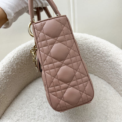 Dior Lady Dior My ABCDior Small Bag in Blush Pink Lambskin and LGHW