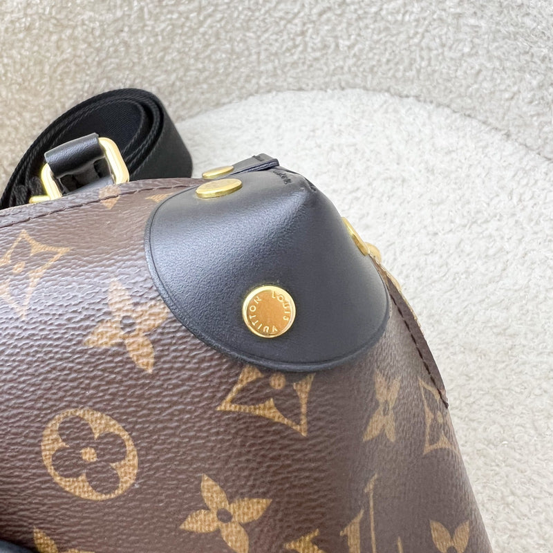 Louis Vuitton Petite Malle Souple in Monogram Canvas, Black Leather Trim and GHW
