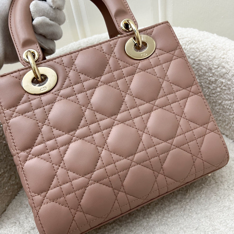 Dior Lady Dior My ABCDior Small Bag in Blush Pink Lambskin and LGHW