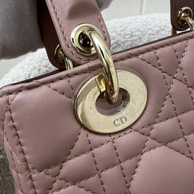 Dior Lady Dior My ABCDior Small Bag in Blush Pink Lambskin and LGHW