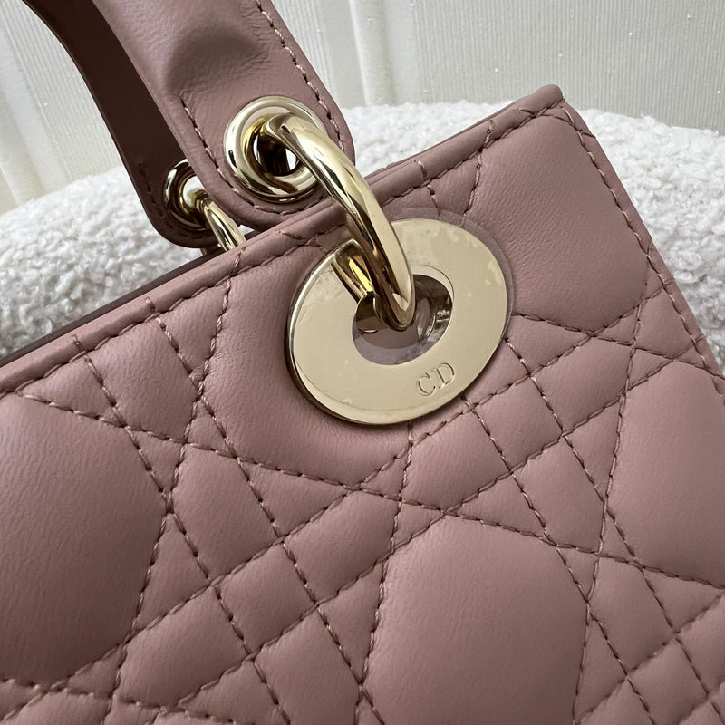 Dior Lady Dior My ABCDior Small Bag in Blush Pink Lambskin and LGHW