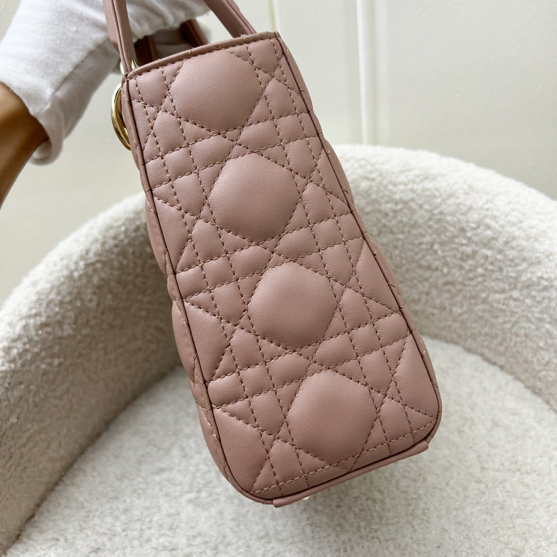 Dior Lady Dior My ABCDior Small Bag in Blush Pink Lambskin and LGHW