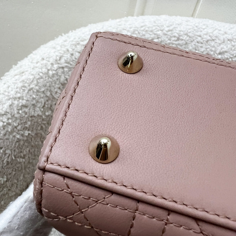 Dior Lady Dior My ABCDior Small Bag in Blush Pink Lambskin and LGHW