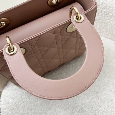 Dior Lady Dior My ABCDior Small Bag in Blush Pink Lambskin and LGHW