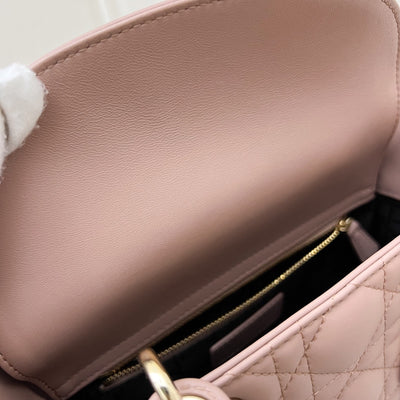 Dior Lady Dior My ABCDior Small Bag in Blush Pink Lambskin and LGHW