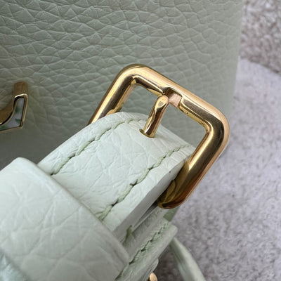 LV Mini Capucines in Vert d’Eau Green Taurillon Calfskin Leather and GHW (Model: M21639)