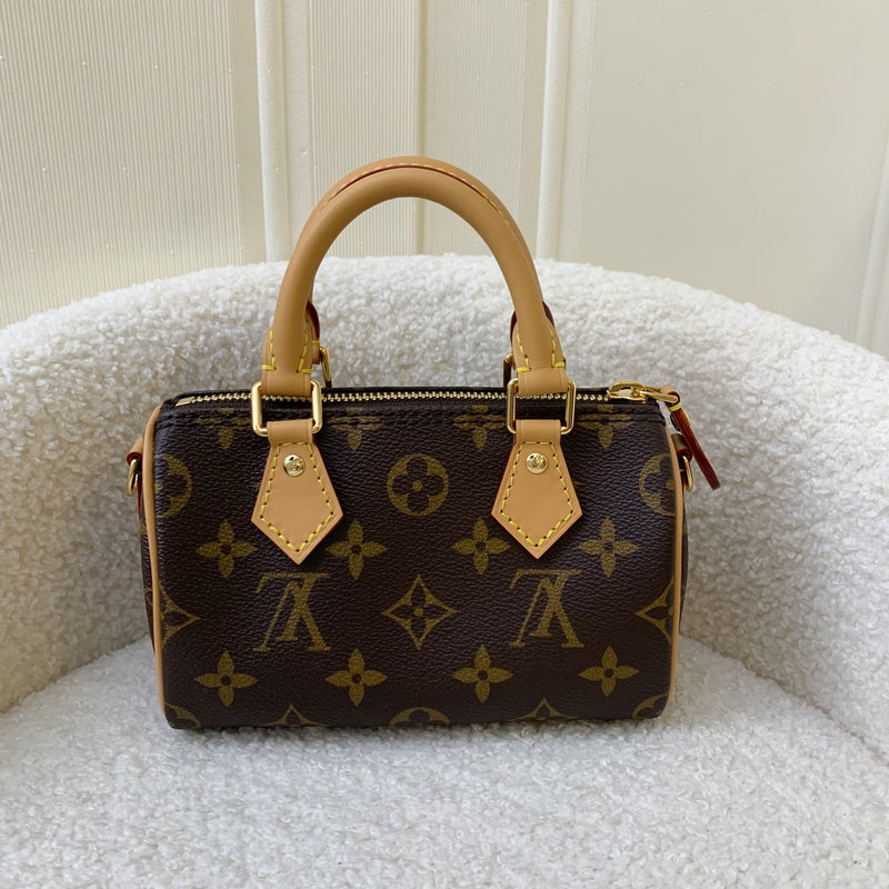 LV Nano Speedy in Monogram Canvas GHW