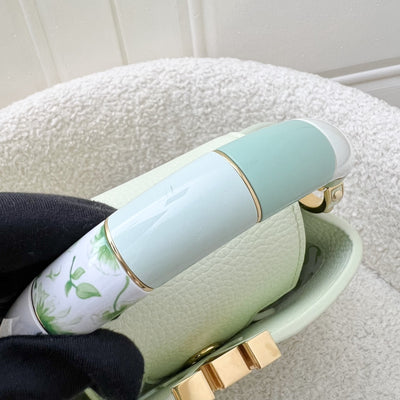 LV Mini Capucines in Vert d’Eau Green Taurillon Calfskin Leather and GHW (Model: M21639)