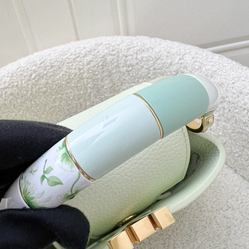 LV Mini Capucines in Vert d’Eau Green Taurillon Calfskin Leather and GHW (Model: M21639)