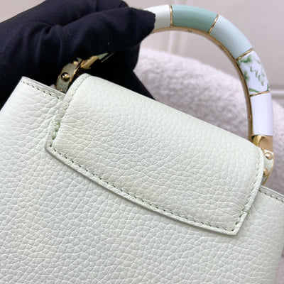 LV Mini Capucines in Vert d’Eau Green Taurillon Calfskin Leather and GHW (Model: M21639)