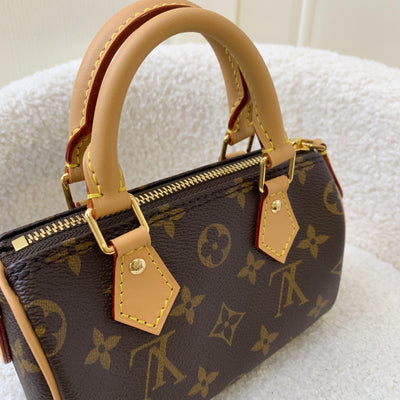 LV Nano Speedy in Monogram Canvas GHW