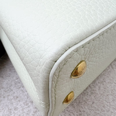 LV Mini Capucines in Vert d’Eau Green Taurillon Calfskin Leather and GHW (Model: M21639)