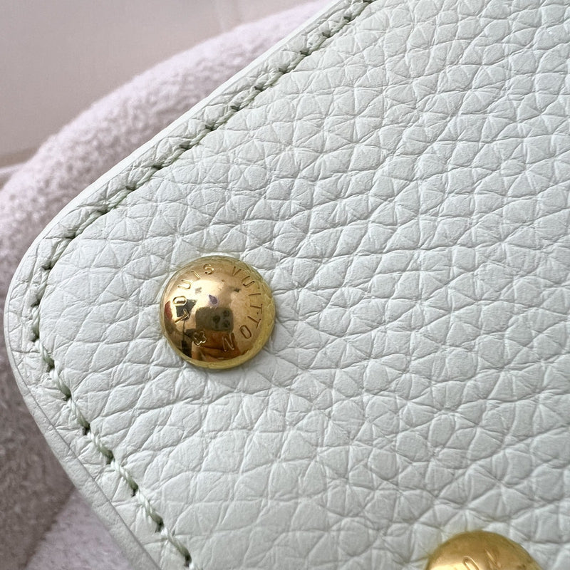 LV Mini Capucines in Vert d’Eau Green Taurillon Calfskin Leather and GHW (Model: M21639)