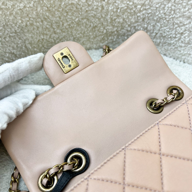 Chanel Seasonal Mini Rectangle Flap Bag in Nude Pink and AGHW