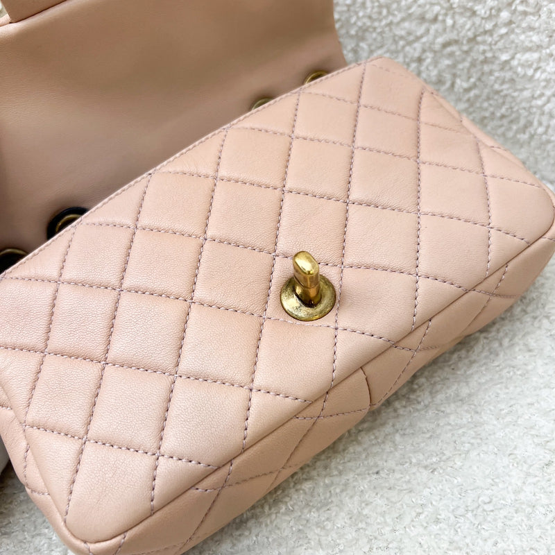 Chanel Seasonal Mini Rectangle Flap Bag in Nude Pink and AGHW