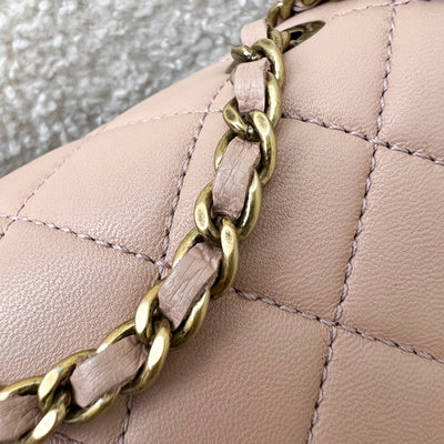 Chanel Seasonal Mini Rectangle Flap Bag in Nude Pink and AGHW