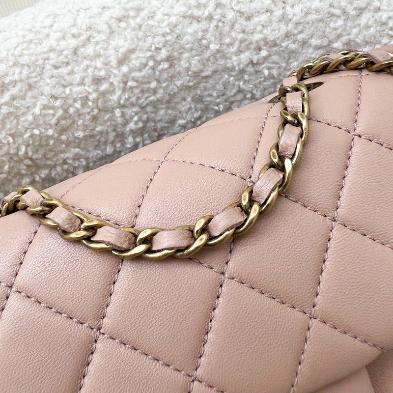 Chanel Seasonal Mini Rectangle Flap Bag in Nude Pink and AGHW