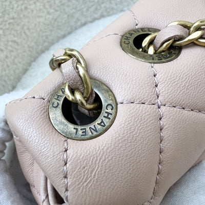 Chanel Seasonal Mini Rectangle Flap Bag in Nude Pink and AGHW