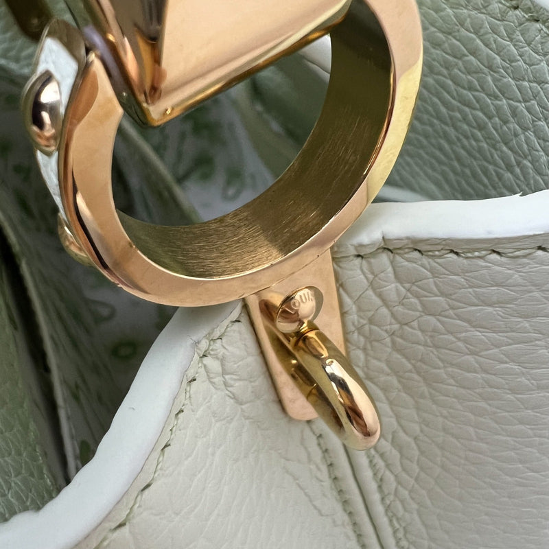 LV Mini Capucines in Vert d’Eau Green Taurillon Calfskin Leather and GHW (Model: M21639)