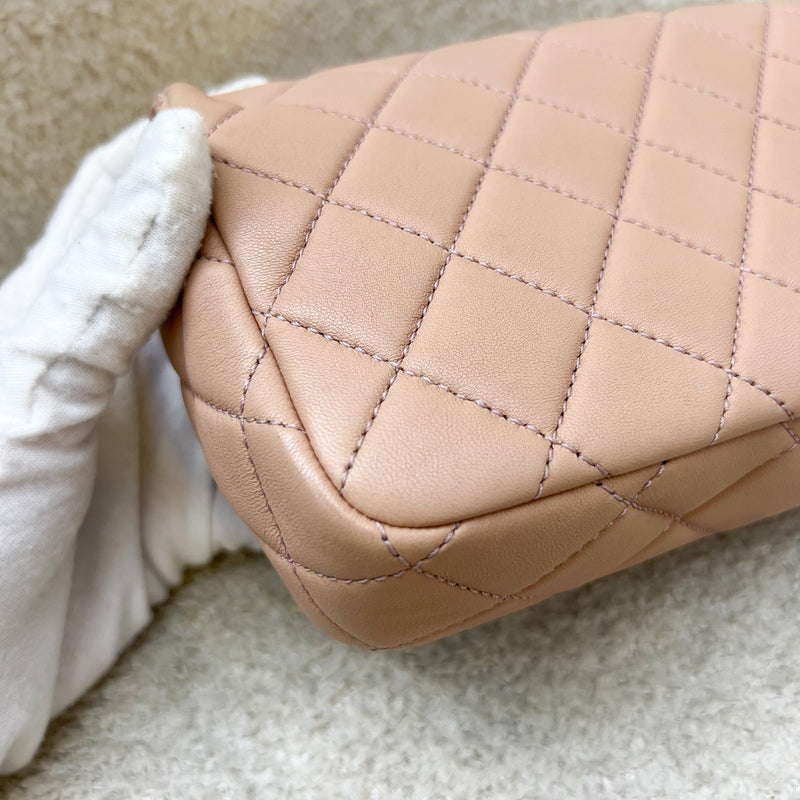 Chanel Seasonal Mini Rectangle Flap Bag in Nude Pink and AGHW
