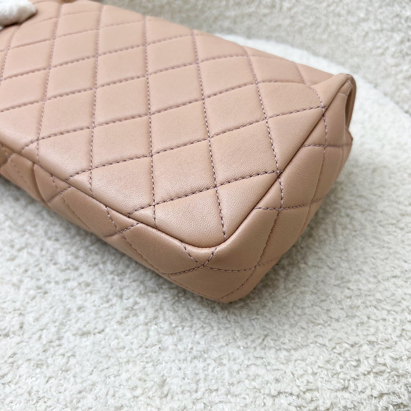 Chanel Seasonal Mini Rectangle Flap Bag in Nude Pink and AGHW