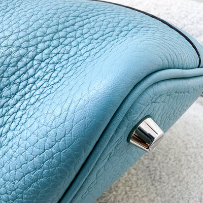 Hermes Picotin 18 in Blue / Green (Likely Bleu Paon) Clemence Leather and PHW