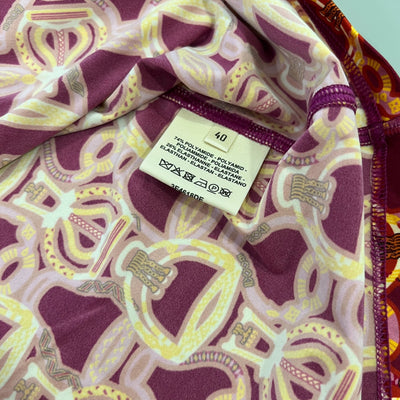 Hermes Racer Back Top in Multicoloured Polyamide Sz 40