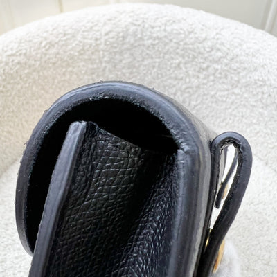 Dior Saddle Belt Pouch in Black Calfskin and AGHW